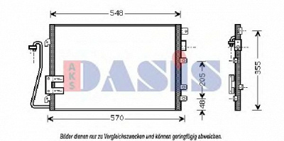 AKS DASIS 182024n -  Конденсатор, кондиционер